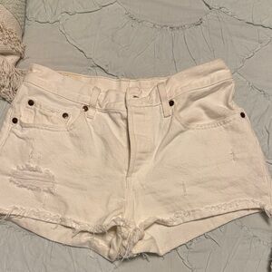 Levi's Cream Women's Jean Shorts